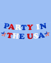Party In The USA Banner | Red White Blue Foil Decor