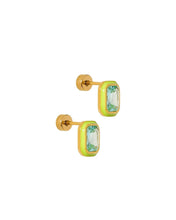 Screwback Stud Earrings - Whitney Lime Zest