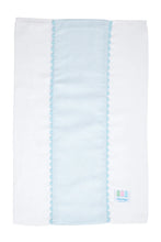 Lullaby Blue Fancy Fabric Burp