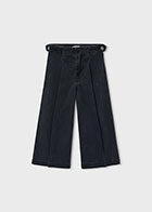 Wide leg denim pants Coal