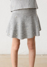 Pearl knit skirt Mix Grey