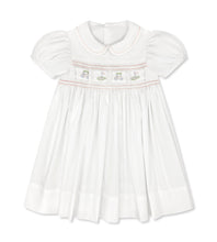 Ruth Ribbon Dress Blessings White, Pleasant Pink