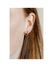Huggie Earrings - Scarlett Hoop Gold 8mm