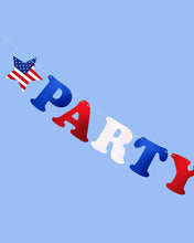 Party In The USA Banner | Red White Blue Foil Decor