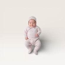 Light Pink Raised Dot Footed Romper