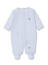 SCE Blue Jungle Mates Footie with Hand Embroidery