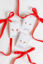 Screwback Stud Earrings - Peppermint Twist