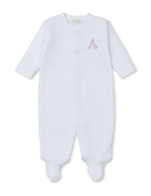 White/Pink Premier Giraffe Jacquard Footie