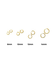 Huggie Earrings - Scarlett Hoop Gold 10mm