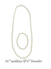 Pearl Elastic Set - Toddler, Child Bracelet & Necklace Set