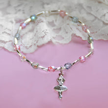 Ballerina Bracelet 6" with Pastel Crystals CJ-385