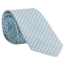 Neck Tie Light Blue Gingham