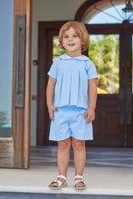 Nicholas Short Set Light Blue Pique