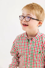 Dean's List Dress Shirt Richmond Red & Kiawah Kelly Green Gingham