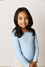 Ocean Blue Ruched Top
