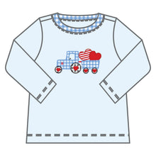 Tractor Full of Love Applique LS Tshirt