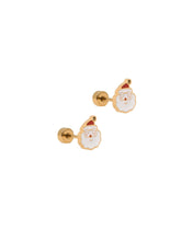 Screwback Stud Earrings - Santa