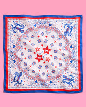 Americana Cowgirl Bandana 27 Inch | Pink Western Rodeo Bach