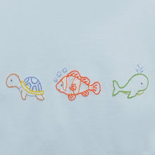 Blue Houston Shirt, Ocean Charms
