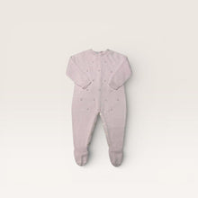 Light Pink Raised Dot Footed Romper