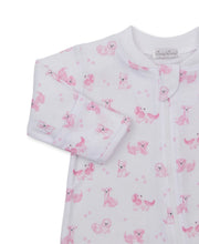 Puppy Paws Pink Zip Footie