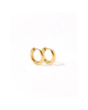 Huggie Earrings - Scarlett Hoop Gold 8mm