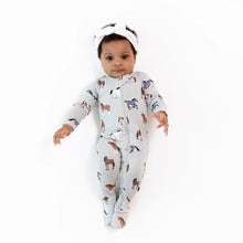 Zippered Footie in Horse