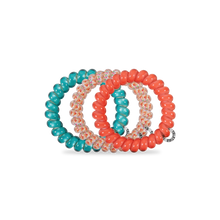 Spiral Hair Coils | Large | Coral Craze Hair Ties
