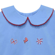Emma Blouse, Red White & Blue