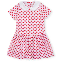 Libby Girls' Dress - Schoolhouse Apples Pink