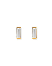 Screwback Stud Earrings - Amber