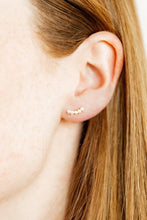 Screwback Stud Earrings - Abigail Pearl Gold