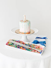 Mint Seersucker Birthday Knife