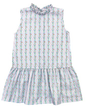 Sydney Dropwaist Dress/PINK-BLUE FLORAL