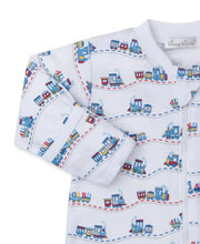Rambling Railroad Printed Footie