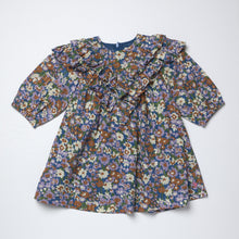 Everly Dress - True Blue Sketched Floral