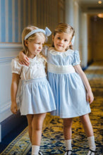 Charming Blue Velvet Girl Set
