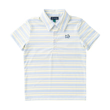 Yellow Pear Windsurfer Stripe Short Sleeve Pro Performance Polo