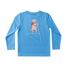 Marina Blue Dog LS Pro Performance Tshirt