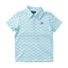 African Pompano Fish Print Short Sleeve Pro Performance Polo