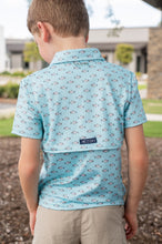 African Pompano Fish Print Short Sleeve Pro Performance Polo