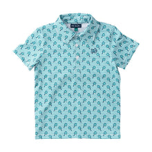Marina Green Pickleball Print Short Sleeve Pro Performance Polo