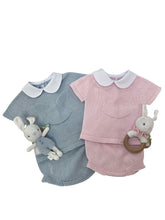 Blue Bunny Diaper Set