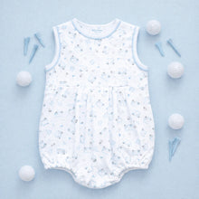 Little Golfer Print Bubble - Light Blue