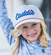 Caddie Performance Rope Hat White/Red/Blue Youth