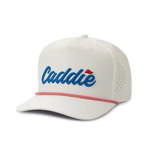 Caddie Performance Rope Hat White/Red/Blue Adult