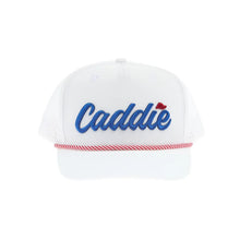Caddie Performance Rope Hat White/Red/Blue Adult