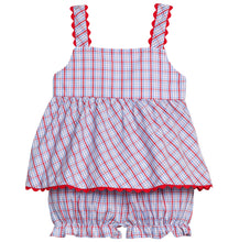 Evie Bloomer Set Patriotic Plaid