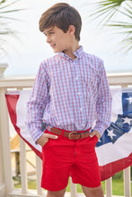 Patriotic Plaid Button Down Shirt