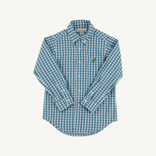 Deans List Dress Shirt, Bansley Blue Gignham